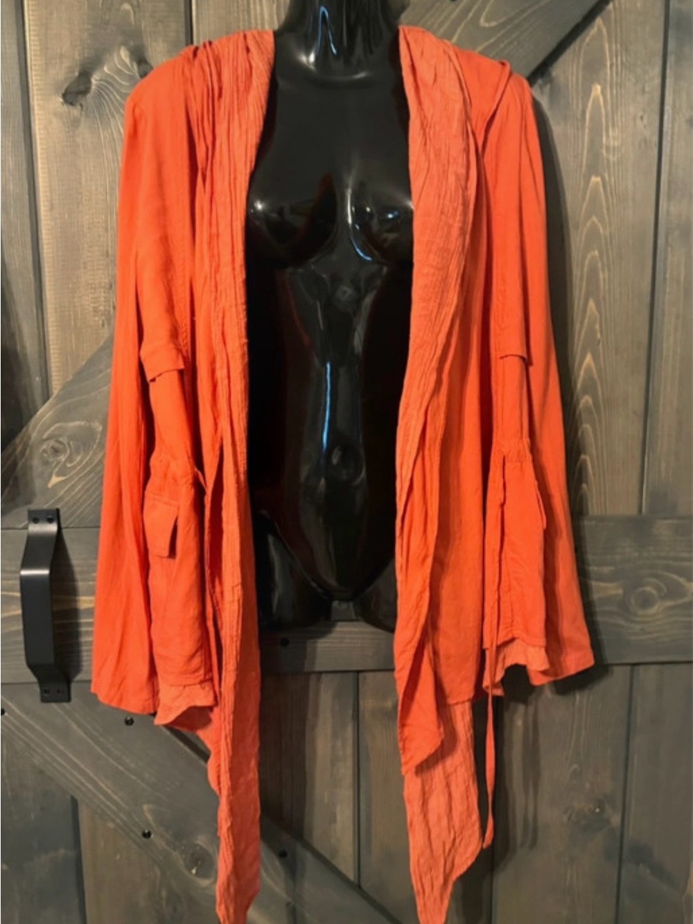 Miilla Asymmetrical Hem Hooded Layered Cardigan